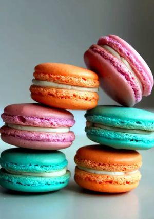 A picture of French Sweet Macarons.