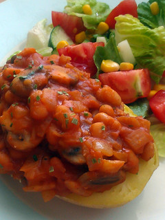 A picture of Vickys Tasty Bean Topper - Baked Potatoes/Toast, GF DF EF SF NF.