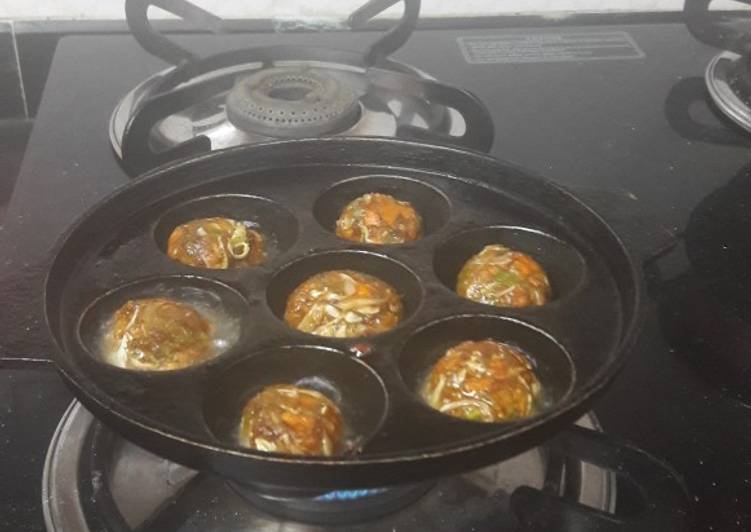 Manchurian balls in Appe pan