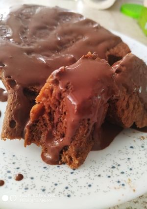 Una foto de Bizcocho de chocolate y café