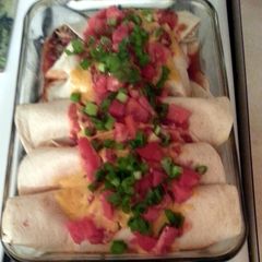 A picture of Rice and Bean Burritos.