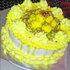 A picture of Rasmalai Cake.