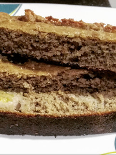 Una foto de Torta de banano.🍌