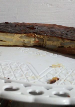 Una foto de Tortilla de papa y boniato al horno