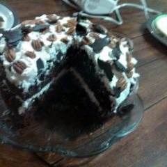 A picture of Chocolate Praline Layer Cake.