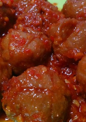 Foto resep Bakso goreng pedas mantap