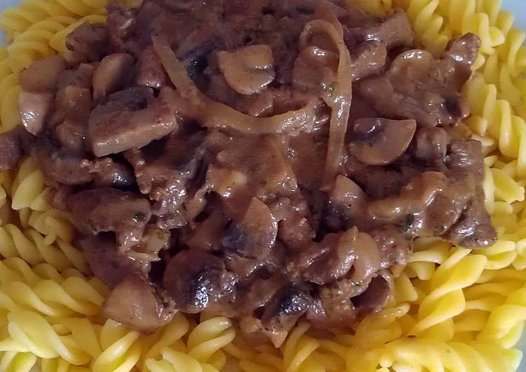 How to Make Any-night-of-the-week Vickys Beef Stroganoff, GF DF EF SF NF
