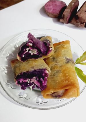 Foto resep Lumpia Keju Ubi Ungu