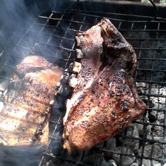 Grilled breast of Lamb (lamb ribs ) A picture of Grilled breast of Lamb (lamb ribs ).