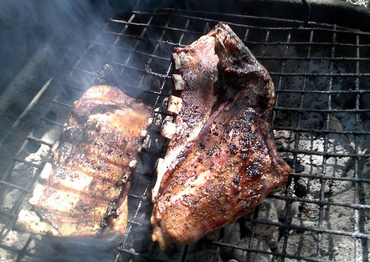 Grilled breast of Lamb (lamb ribs )