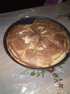 A picture of Zebra cake.