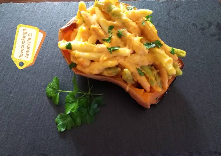 Zucca ripiena al forno