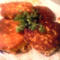 A picture of sunshine corn fritter.