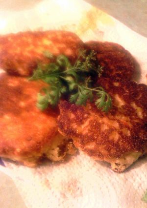 A picture of sunshine corn fritter.