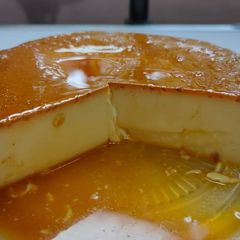 A picture of Caramel custard pudding.