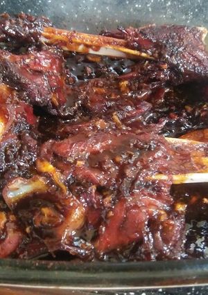 Foto resep Paha kambing panggang lada hitam yummy