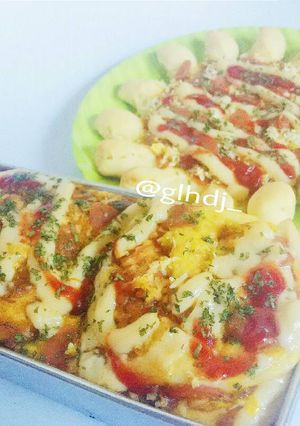 Foto resep Simple Mackerel Sausage Pizza