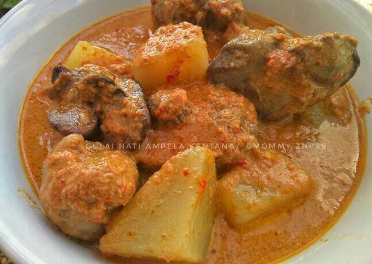 Resep Gulai Hati ampela Kentang yang nikmat