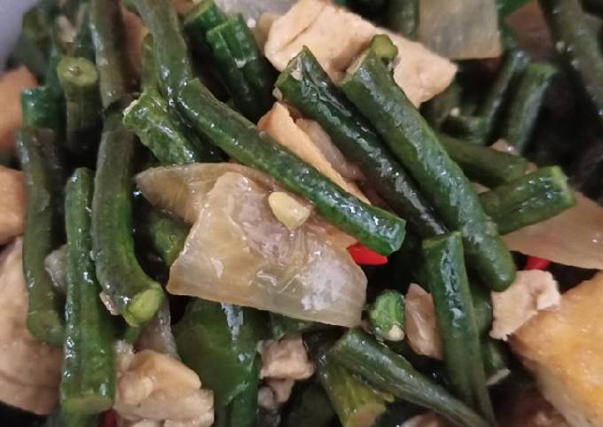 Resep Sayur Tumis Kacang Panjang Tahu Oleh Mia Romadona Cookpad