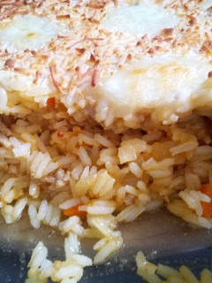 Una foto de Arroz gratinado