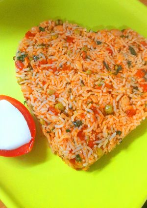 A picture of Tomato Mint Pilaf.