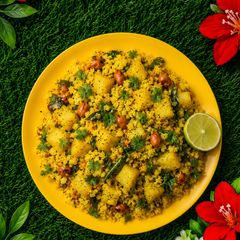 Aloo Poha A picture of Aloo Poha.