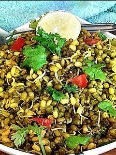 ફણગાવેલા મગ નું સલાડ (Fangavela Moong Salad Recipe In Gujarati) રેસીપી મુખ્ય ફોટો