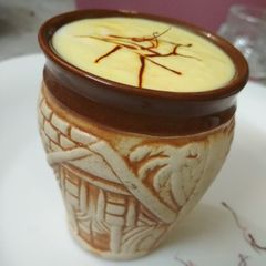 A picture of Kesar Shrikhand.