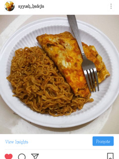 A picture of Indomie da qwai.