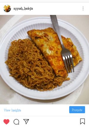 A picture of Indomie da qwai.