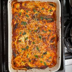 A picture of Eggplant Parm.