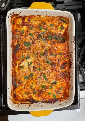 A picture of Eggplant Parm.
