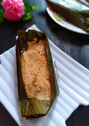 Foto resep Pepes udang dan tahu