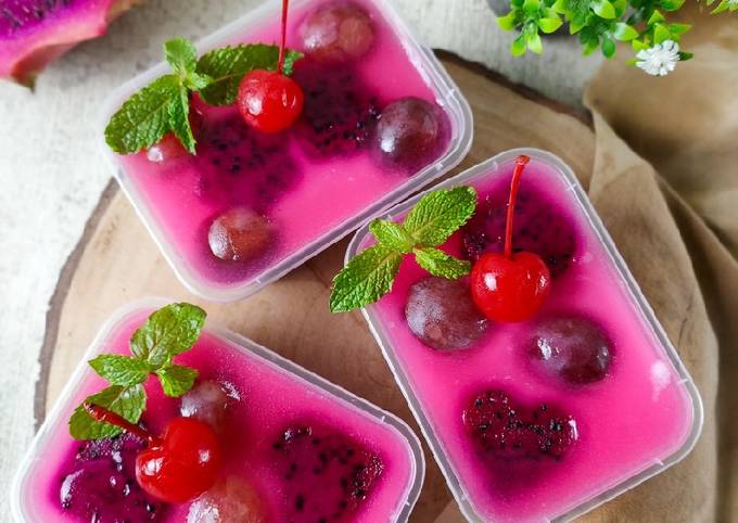Cara membuat Puding Cake Kulit Buah Naga (466) Cara membuat Puding Cake Kulit Buah Naga (466)