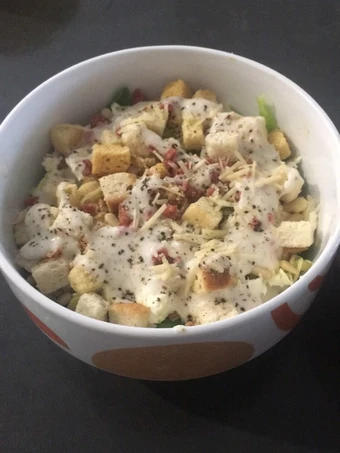 Easy Steps to Prepare Ceaser salad the Delicious Really delicious