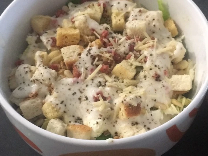 Easy Steps to Prepare Ceaser salad the Delicious Really delicious