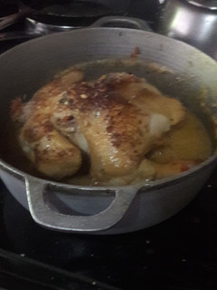 Una foto de Pollo Caramelizado a la cazuela con leche de coco