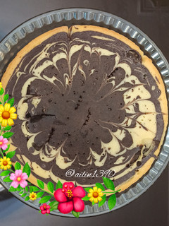 عکسی از دستور کیک دو رنگ (کیک زبرا)🍫🤍