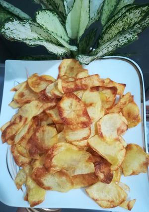 عکسی از دستور ❤️چیپس سیب زمینی خونگی