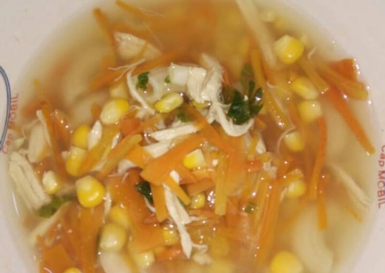 Bumbu Soup Ayam Wortel Jagung Ala-ala Me | Resep Membuat Soup Ayam Wortel Jagung Ala-ala Me Yang Enak Banget
