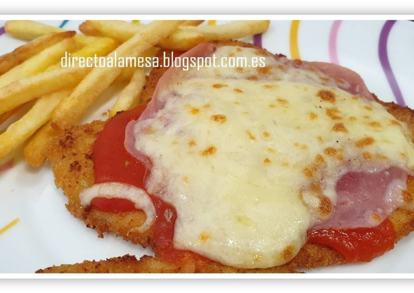 Milanesa de pollo napolitana