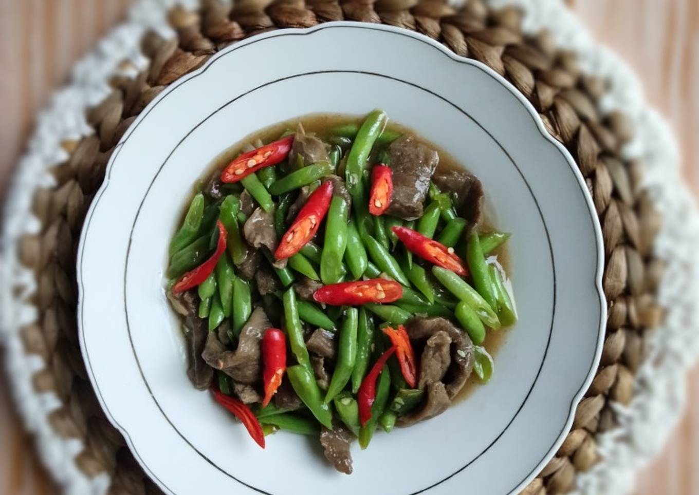 289. Cah Buncis Daging Sapi