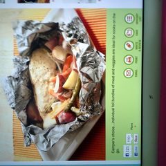 A picture of grilled parmesan ranch chicken packs.