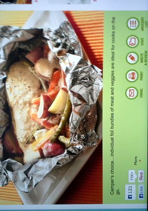 A picture of grilled parmesan ranch chicken packs.