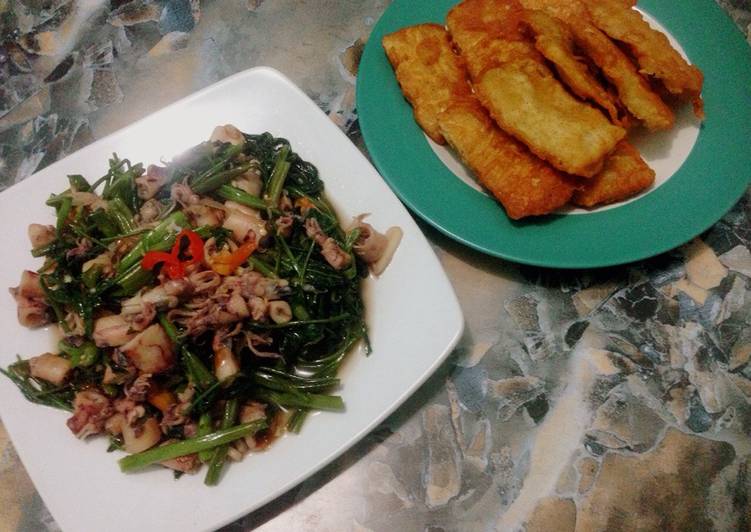 Resep Tumis kangkung cumi asin, Anti Gagal