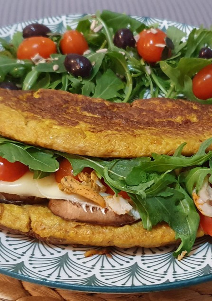 Una foto de Omelette de zanahoria relleno