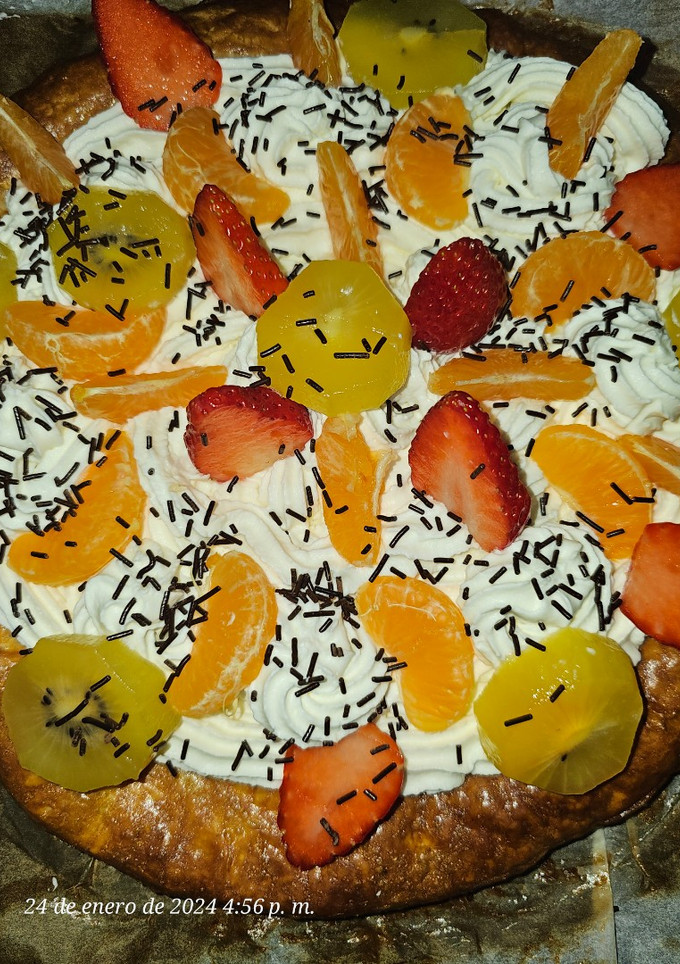 Una foto de Tarta de hojaldre con cítricos
