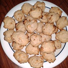 A picture of strawberry jam drop cookies.