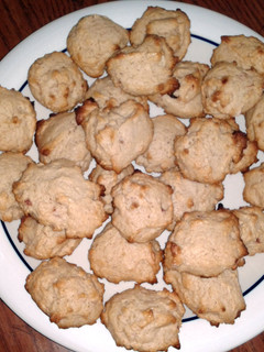 A picture of strawberry jam drop cookies.