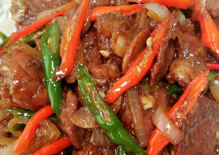 Resep Beef black paper yang Lezat Sekali